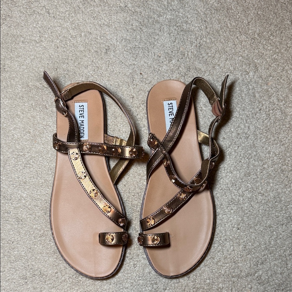 Steve Madden Metallic Brown Sandals